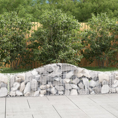 Vidaxl Schanskorf a volta 200x30x40 60 cm Galvanized Iron