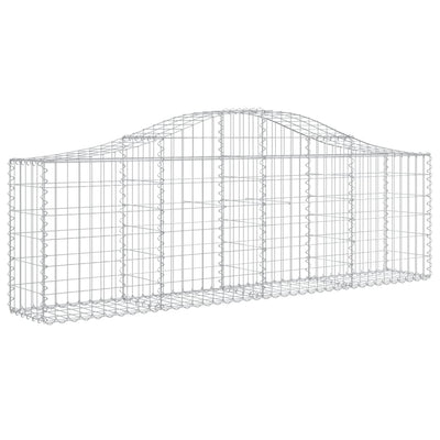 Vidaxl Schanskorf a volta 200x30x60 80 cm galvanizzato