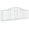 Vidaxl Schanskorf abovedado 200x30x60 80 cm de hierro galvanizado