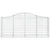 Vidaxl Schanskorf a volta 200x30x80 100 cm galvanizzato