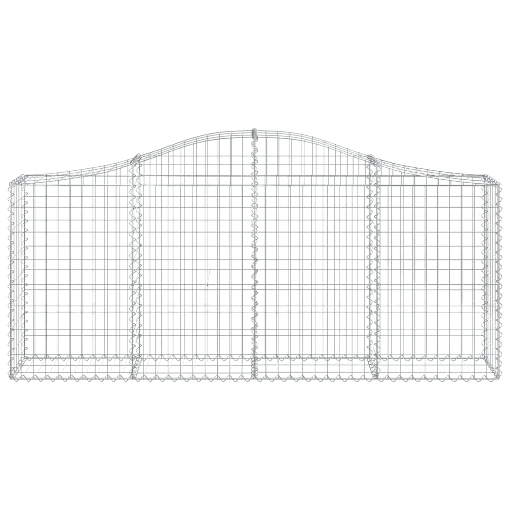 Vidaxl Schanskorf abovedado 200x30x80 100 cm de hierro galvanizado