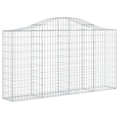 Vidaxl Schanskorf a volta 200x30x100 120 cm Galvanized Iron