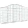 Vidaxl Schanskorf a volta 200x30x100 120 cm Galvanized Iron