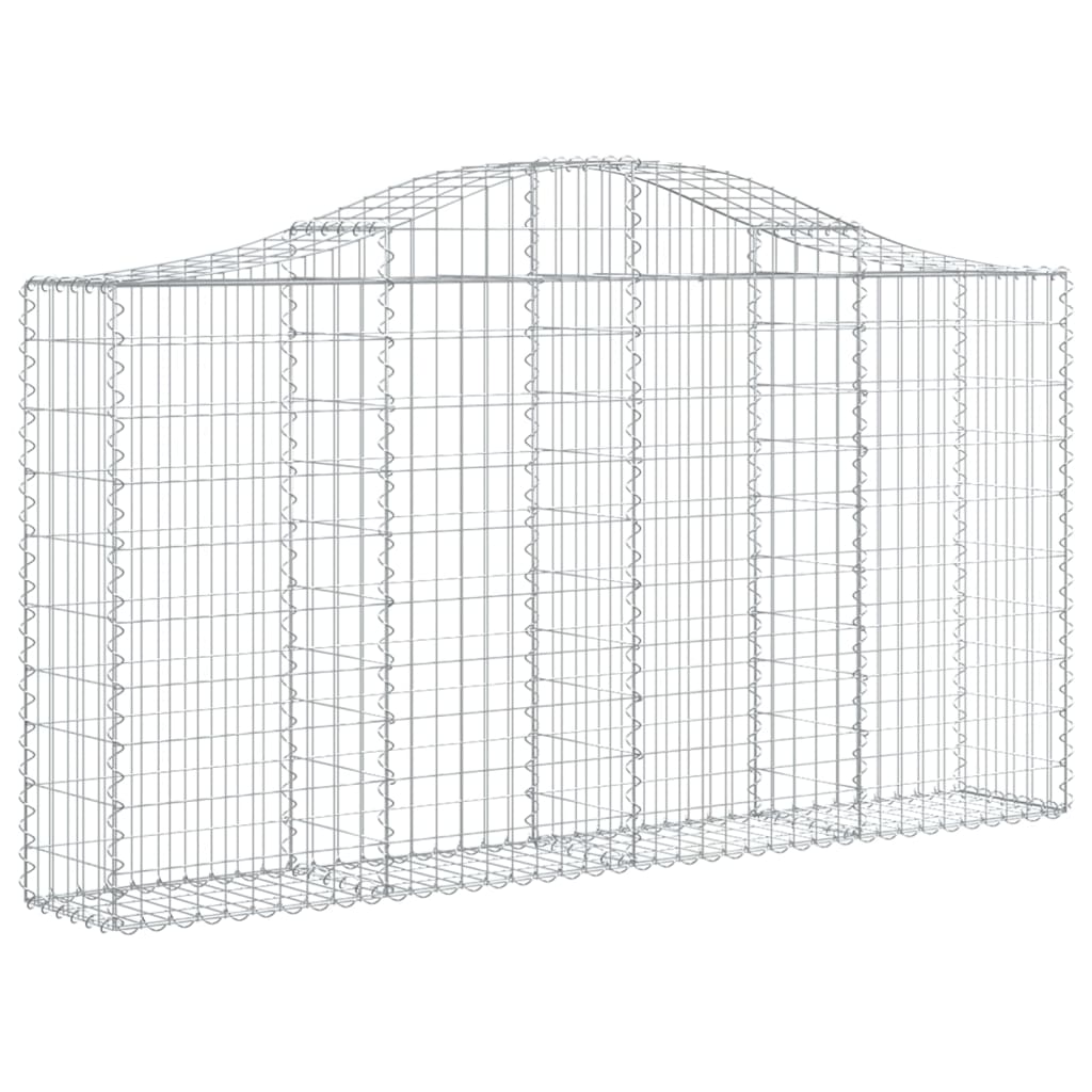Vidaxl Schanskorf a volta 200x30x100 120 cm Galvanized Iron