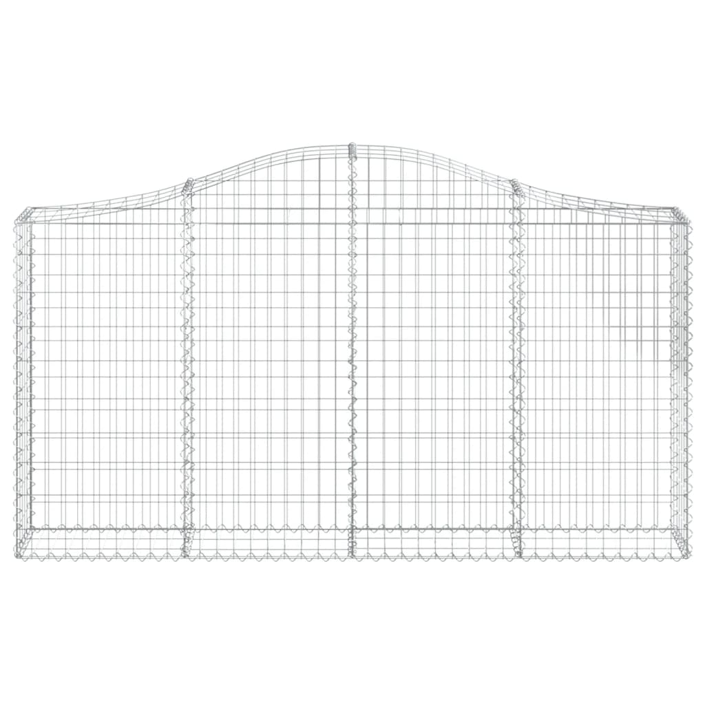 Vidaxl Schanskorf a volta 200x30x100 120 cm Galvanized Iron