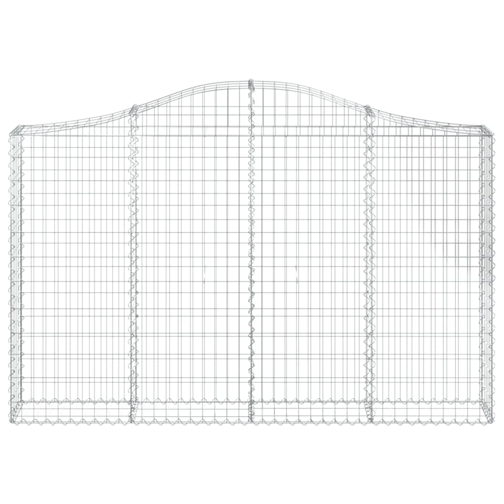 Vidaxl Schanskorf a volta 200x30x120 140 cm Galvanized Iron