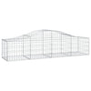 Vidaxl Schanskorf a volta 200x50x40 60 cm galvanizzato