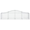 Vidaxl Schanskorf a volta 200x50x40 60 cm galvanizzato
