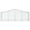Vidaxl Schanskorf abovedado 200x50x60 80 cm de hierro galvanizado