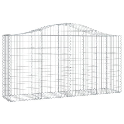 Vidaxl Schanskorf a volta 200x50x100 120 cm galvanizzato