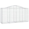 Vidaxl Schanskorf abovedado 200x50x100 120 cm de hierro galvanizado