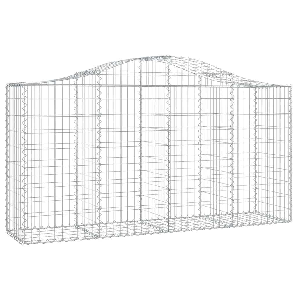 Vidaxl Schanskorf a volta 200x50x100 120 cm galvanizzato