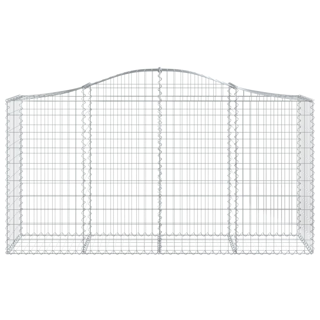 Vidaxl Schanskorf a volta 200x50x100 120 cm galvanizzato