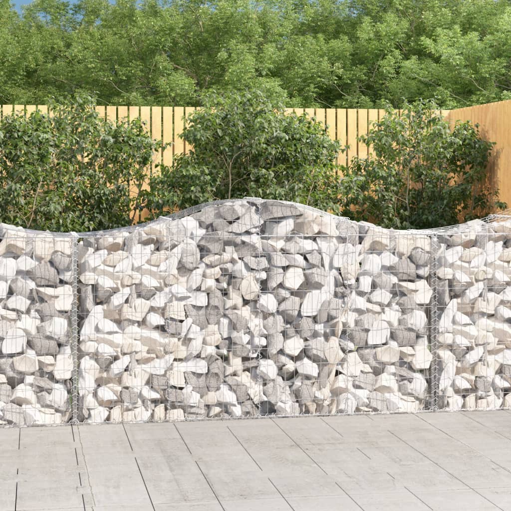 Vidaxl Schanskorf a volta 200x50x100 120 cm galvanizzato