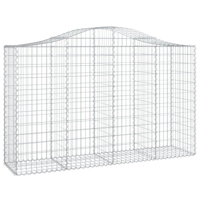 Vidaxl Schanskorf a volta 200x50x120 140 cm galvanizzato