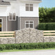 Vidaxl Schanskorf a volta 200x50x120 140 cm galvanizzato