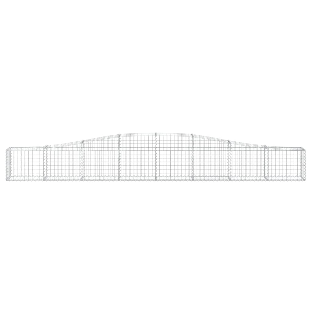 Vidaxl Schanskorf a volta 400x30x40 60 cm Galvanized Iron