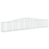Vidaxl Schanskorf abovedado 400x30x60 80 cm de hierro galvanizado