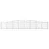 Vidaxl Schanskorf a volta 400x30x60 80 cm galvanizzato