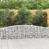 Vidaxl Schanskorf abovedado 400x30x60 80 cm de hierro galvanizado