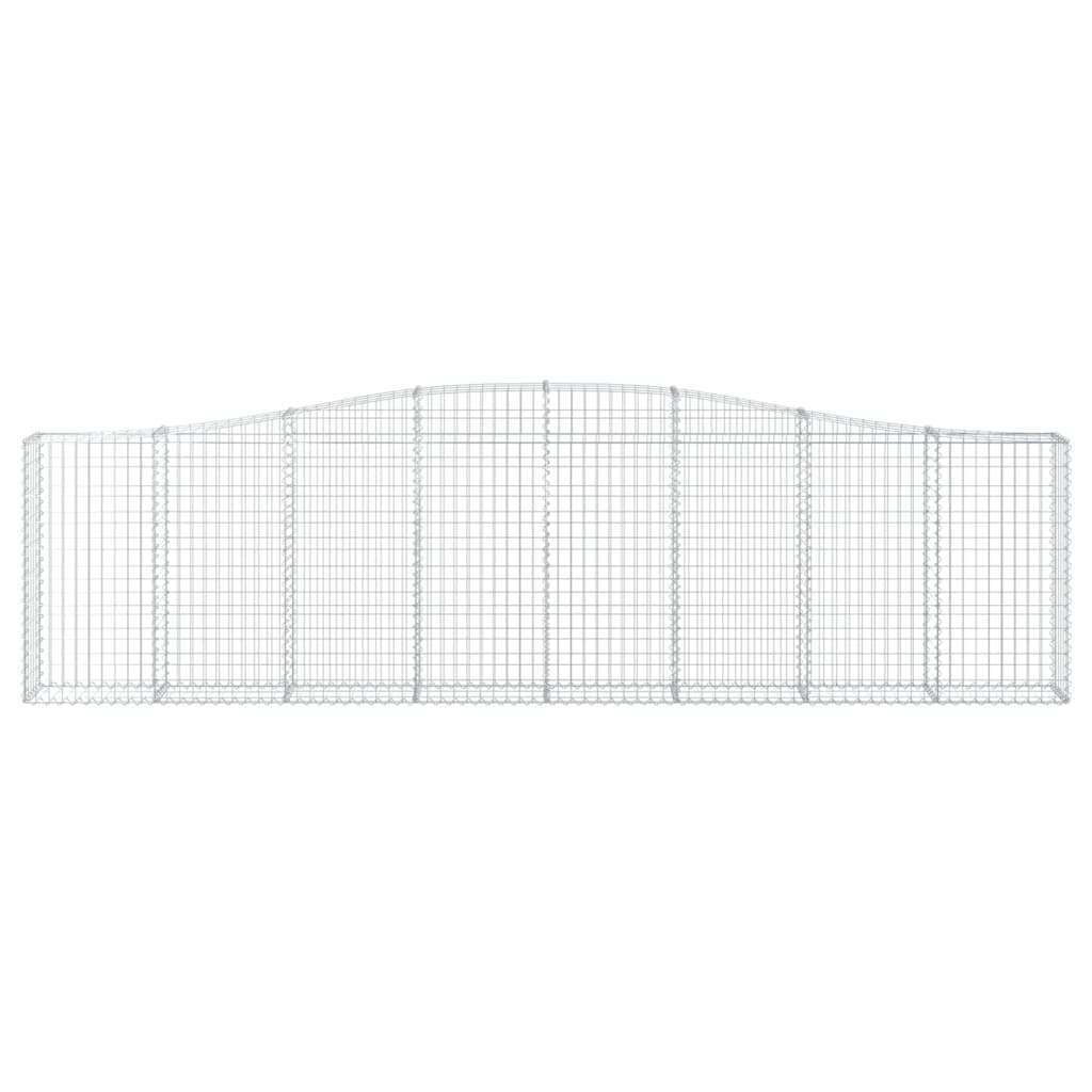 Vidaxl Schanskorf a volta 400x30x100 120 cm galvanizzato