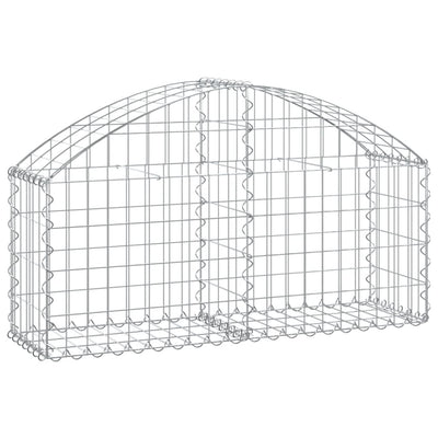 Vidaxl Schanskorf a volta 100x30x40 60 cm galvanizzato