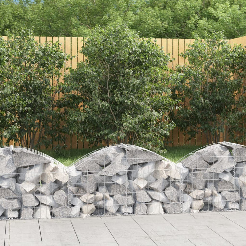 Vidaxl Schanskorf abovedado 100x30x40 60 cm de hierro galvanizado