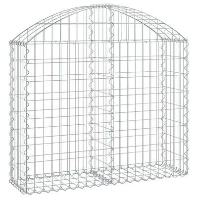 Vidaxl Schanskorf a volta 100x30x80 100 cm galvanizzato