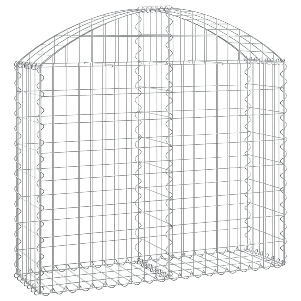 Vidaxl Schanskorf a volta 100x30x80 100 cm galvanizzato