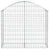 Vidaxl Schanskorf a volta 100x30x80 100 cm galvanizzato