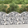 Vidaxl Schanskorf a volta 100x30x80 100 cm galvanizzato