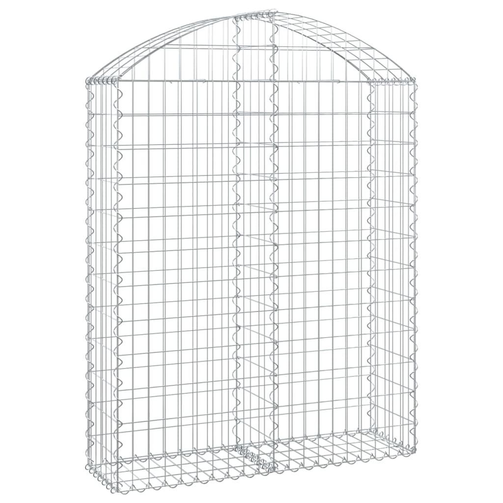 Vidaxl Schanskorf a volta 100x30x120 140 cm galvanizzato