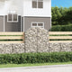 Vidaxl Schanskorf a volta 100x30x120 140 cm galvanizzato