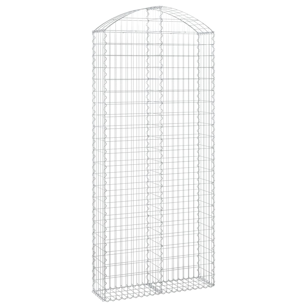 Vidaxl Schanskorf abovedado 100x30x220 240 cm de hierro galvanizado