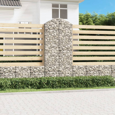 Vidaxl Schanskorf a volta 100x30x220 240 cm galvanizzato