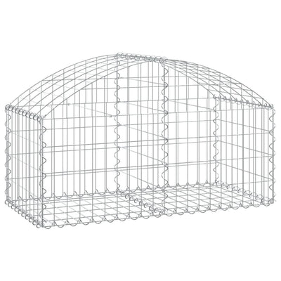 Vidaxl Schanskorf a volta 100x50x40 60 cm galvanizzato