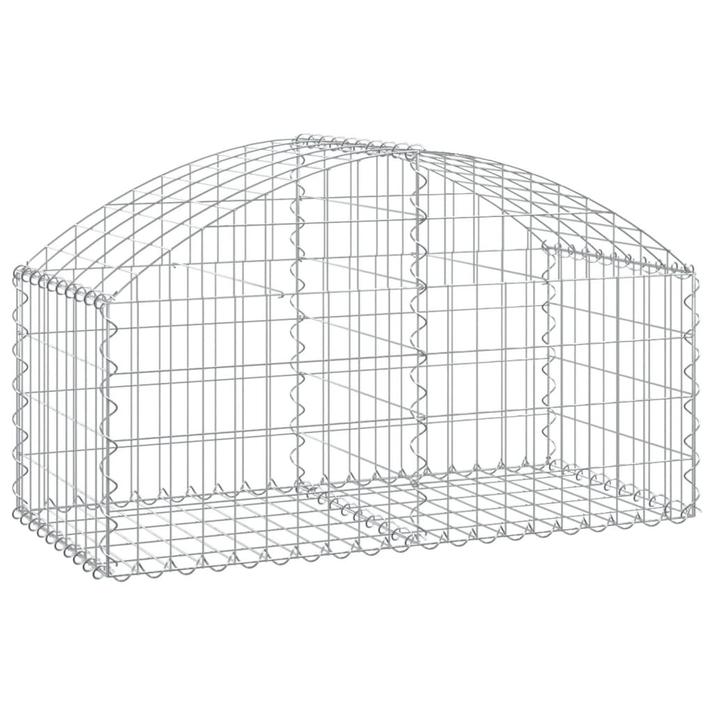 Vidaxl Schanskorf abovedado 100x50x40 60 cm de hierro galvanizado