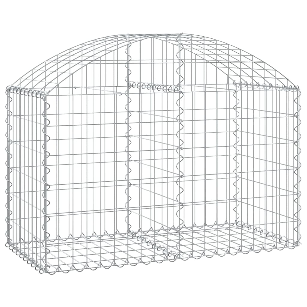 Vidaxl Schanskorf a volta 100x50x60 80 cm galvanizzato