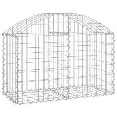 Vidaxl Schanskorf a volta 100x50x60 80 cm galvanizzato