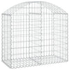Vidaxl Schanskorf abovedado 100x50x80 100 cm de hierro galvanizado