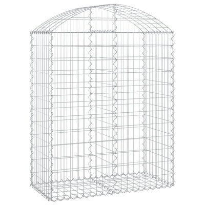 Vidaxl Schanskorf a volta 100x50x120 140 cm galvanizzato