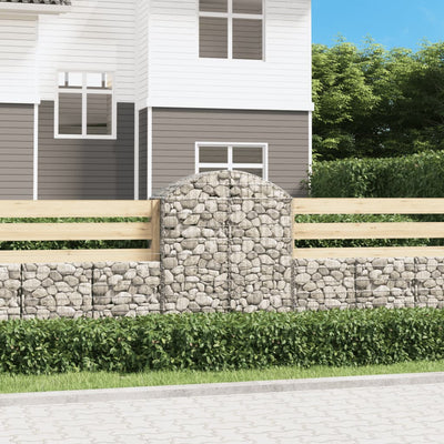Vidaxl Schanskorf a volta 100x50x120 140 cm galvanizzato