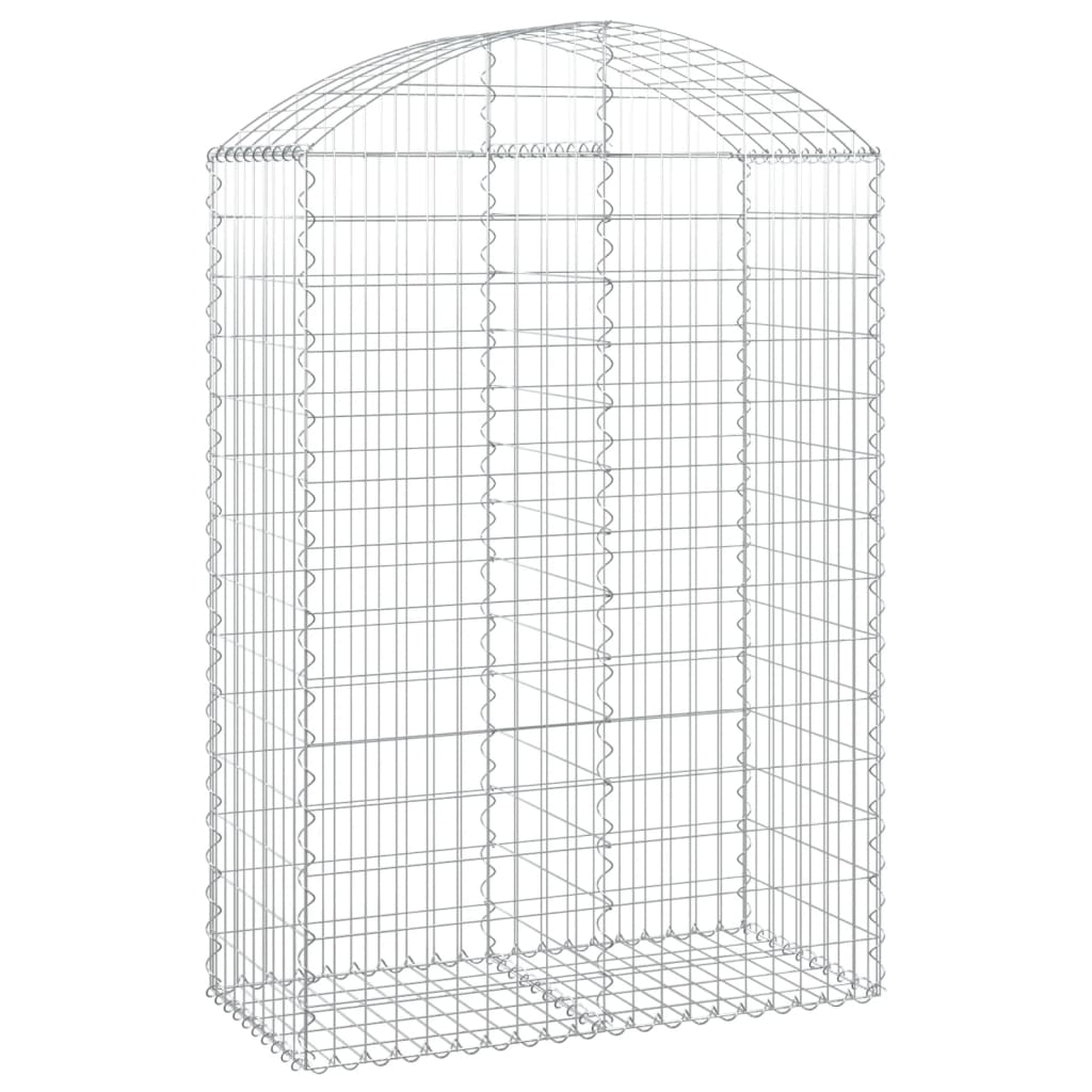 Vidaxl Schanskorf abovedado 100x50x140 160 cm de hierro galvanizado