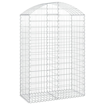 Vidaxl Schanskorf a volta 100x50x140 160 cm galvanizzato