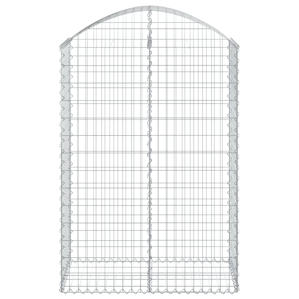Vidaxl Schanskorf a volta 100x50x140 160 cm galvanizzato