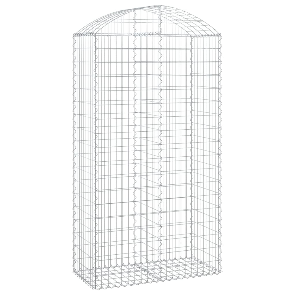 Vidaxl Schanskorf a volta 100x50x180 200 cm galvanizzato
