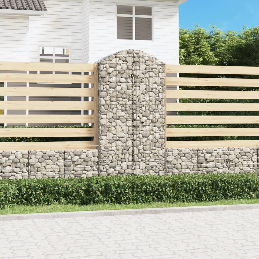 Vidaxl Schanskorf a volta 100x50x200 220 cm galvanizzato