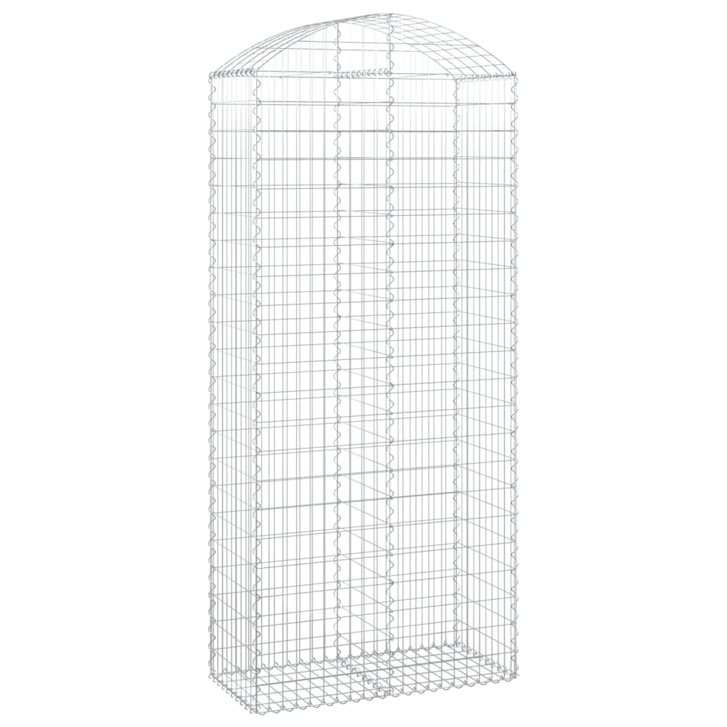 Vidaxl Schanskorf a volta 100x50x220 240 cm galvanizzato