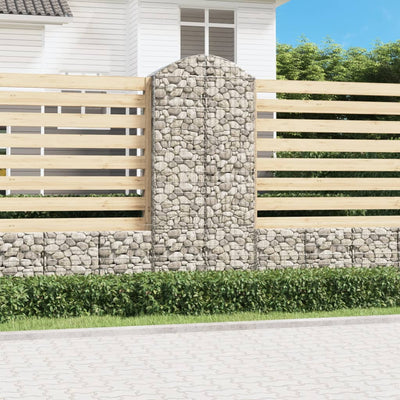 Vidaxl Schanskorf a volta 100x50x220 240 cm galvanizzato