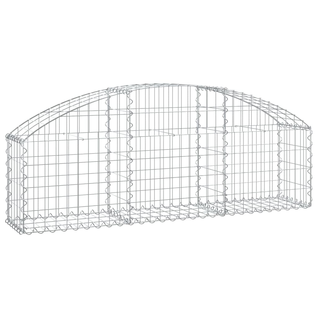 Vidaxl Schanskorf a volta 150x30x40 60 cm galvanizzato